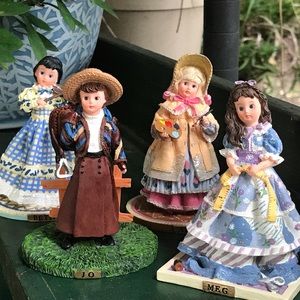 Madame Alexander Classic Collectibles 4 Little Women Mini Figurines